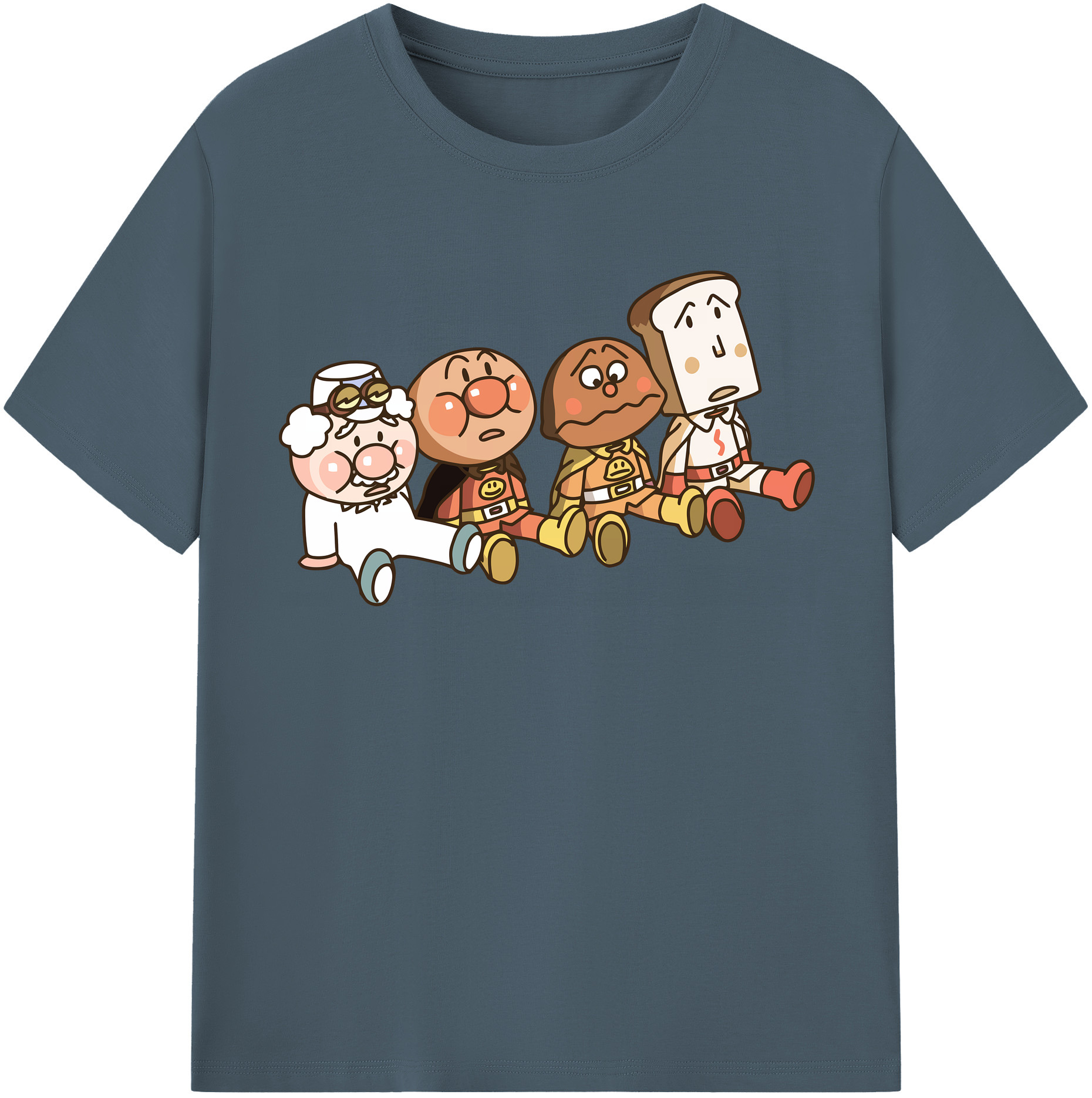 （画像用） アンパンマン Anpanman 綿100％半袖Tシャツ（フロントプリント）